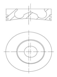 Поршень двигуна MAHLE / KNECHT 101 93 00 (фото 1)