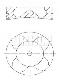 Поршень DAF MX 265, MX-13265, MX 300, EURO 5 (Mahle) MAHLE / KNECHT 213PI00102000 (фото 1)