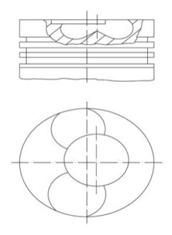 Поршень MAHLE / KNECHT 2283100 (фото 1)