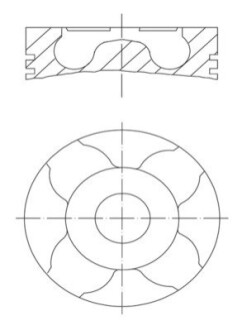 Поршень MAHLE / KNECHT 2290500 (фото 1)