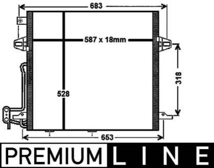 Радиатор кондиционера DB W164 ML 05- KNECHT AC756000P