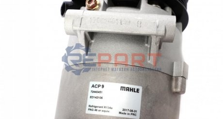 Компресор кондиціонера RENAULT MEGANE II CVC6 - MAHLE MAHLE / KNECHT ACP8000S (фото 1)