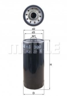 Фільтр палива - KNECHT KC 300 (20405160, 20972293, 21145173) MAHLE / KNECHT KC300 (фото 1)
