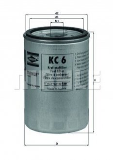 Фильтр топлива MAHLE / KNECHT KC6