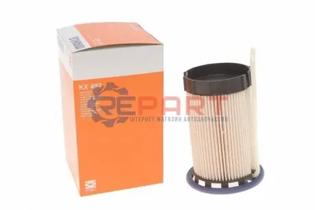 Паливний фільтр ((en) for filter housings with separator) AUDI A3, A3 ALLSTREET, Q2, Q3 CUPRA FORMENTOR, LEON, LEON SPORTSTOURER FORD TOURNEO CONNECT V761 NADWOZIE WIELKO 1.6D/2.0D 04.12 Knecht KX492 Купити в Україні