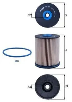 Паливний фільтр OPEL INSIGNIA B, INSIGNIA B COUNTRY, INSIGNIA B GRAND SPORT 1.5D/1.6D/2.0D 03.17 Knecht KX567D Купити в Україні