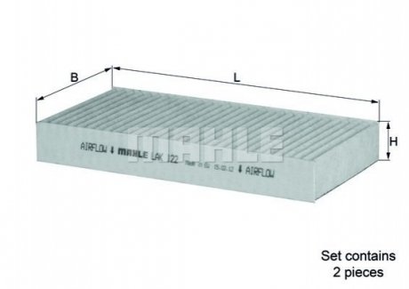 Автозапчасть MAHLE / KNECHT LAK122S