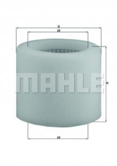 Фильтр воздушный MAHLE / KNECHT LX123 (фото 1)