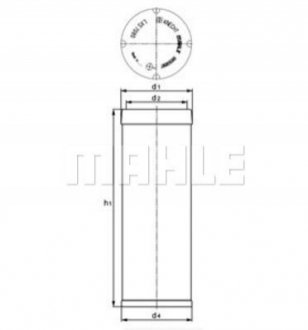 Фильтр дополнительного воздуха KNECHT LXS7045