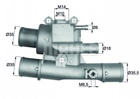 Термостат системы охлаждения MAHLE / KNECHT TI12488 (фото 1)