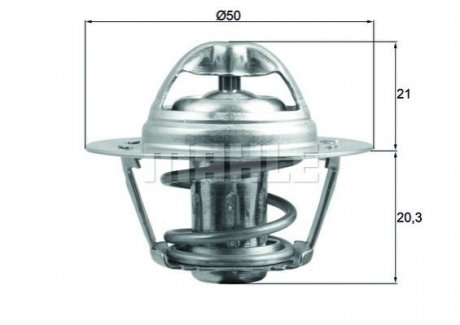 Thermostat, coolant MAHLE / KNECHT TX19675D (фото 1)