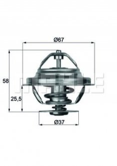 Термостат системи охолодження MAHLE / KNECHT TX2071D (фото 1)