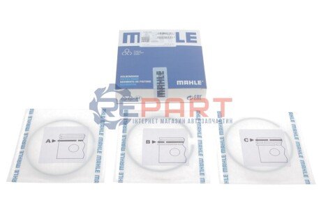 Кільця поршневі MB Sprinter 2.2/2.7CDI (88.00mm/STD) (2.5-2-3) MAHLE 001 36 N0