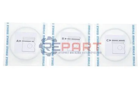 Кільця поршневі MB Vito (M111) 2.0/2.2i 96-03 (89.90mm/STD) (1.5-1.75-3) MAHLE 001 40 V0 Купити в Україні