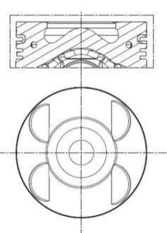 Поршень MAHLE 001 PI 00105 000 (фото 1)