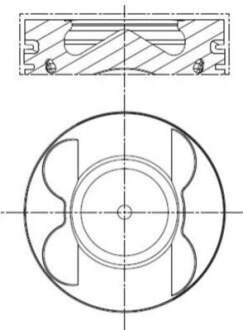 Поршень двигуна MAHLE 001 PI 00106 000 (фото 1)