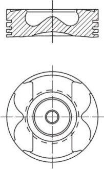 Поршень двигуна MAHLE 001 PI 00177 001 (фото 1)