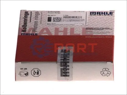 Кільця поршневі Smart ForTwo (M160) 0.7 04-07 (63.5mm/STD) (1.2-1.5-2.5) Mahle 003 94 N0