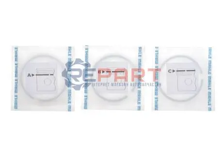 Кільця поршневі Fiat 1.6/1.8/2.0 (84.40mm/+0.40) (1.5-2-3.94) MAHLE 008 65 N1 Купити в Україні
