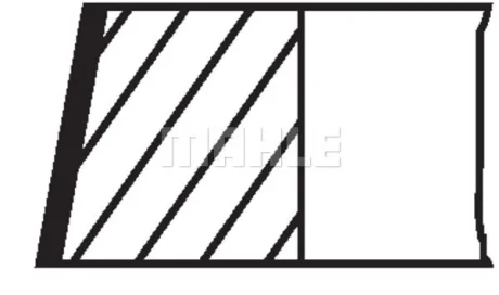 Кільця поршневі Fiat Ducato 2.8HDI (94.40mm/STD) (2.5-2-2.5) Mahle 009 90 N0