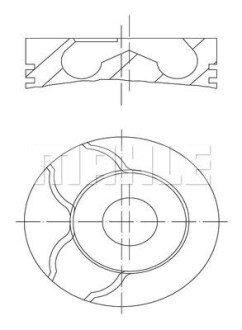 Поршень двигуна MAHLE 010 15 02 (фото 1)