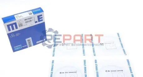 Кільця поршневі Opel Astra 1.8/Omega B 2.5 94- (81.60mm/STD) (1.5-1.5-3) MAHLE 011 70 N0 Купити в Україні