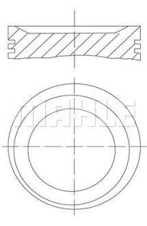 Поршень двигуна MAHLE 011 75 01 (фото 1)