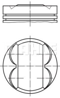 Поршень MAHLE 011 PI 00105 000 (фото 1)