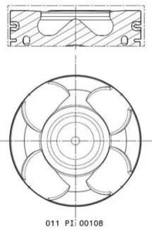Поршень Opel Astra J/Insignia/Zafira 2.0 CDTI 08- (83.00mm/STD) MAHLE 011 PI 00108 000 Купити в Україні