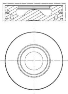Поршень Ford Transit 07-18 2.2 TDCi (86.00mm/STD) MAHLE 013 PI 00136 000 Купити в Україні
