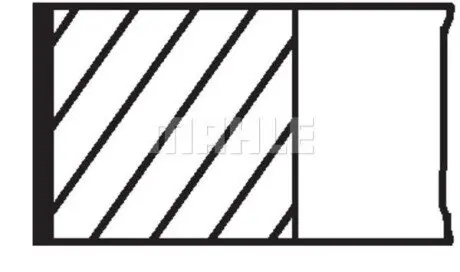 Кільця поршневі Ford Escort/Fiesta 1.6i 89-94 (76.0mm/STD) (1.5-1.6-2.5) Mahle 015 73 N0 Купити в Україні