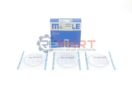 Фото Кільця поршневі Renault Kangoo/Master/Trafic/Opel Movano/Vivaro 1.9dci 01- (80.00mm/STD) (2.5-2-3) MAHLE (021 58 V0) зображення 1