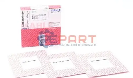 Фото Кільця поршневі Renault Trafic 2.0DCI 05- (84.50mm/+0.5) (2.5-2-2) MAHLE (021 RS 00113 0N2) зображення 1