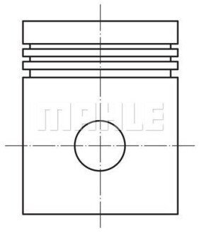 Поршень RENAULT LOGAN I K7J 1.4/1.4LPG 03- (80mm/+0,5) MAHLE 022 27 02 (фото 1)