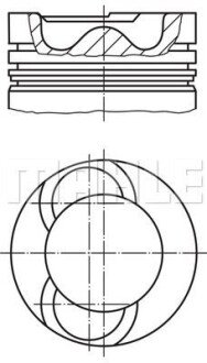 Поршень двигуна MAHLE 028 19 02 (фото 1)