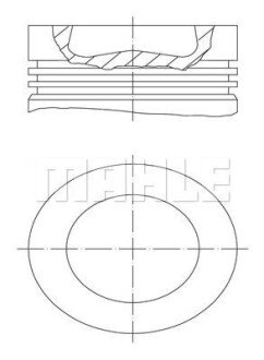 Поршень 81.01mm STD Audi A3, A4, A4, A5, A6, Q5, TT Seat Altea, Altea XL, Exeo, Leon, Toledo III Skoda Octavia, SuperB, Yeti 2.0TDI 09- MAHLE 028 PI 00100 000