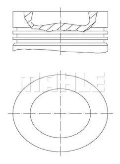 Поршень VW Caddy III/IV 2.0 TDI 10-20 (81.51mm/+0.5) Mahle 028 PI 00116 002
