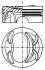 Фото Поршень 76,51 (STD 1,2-1,5-2) SEAT ALHAMBRA, IBIZA IV, IBIZA IV SC, IBIZA IV ST VW BEETLE, CC B7, EOS, GOLF PLUS V, GOLF V, GOLF VI, JETTA III, JETTA IV, PASSAT B7, POLO V 1.4 11.05-07.18 Mahle (028 PI 00117 000) зображення 1