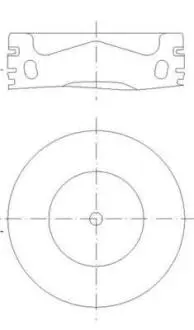 Поршень 81 (1,75-2) AUDI A3, Q3, TT SEAT ALHAMBRA, LEON, LEON SC, LEON ST SKODA KODIAQ I, OCTAVIA III VW CC B7, GOLF ALLTRACK VII, GOLF VII, PASSAT ALLTRACK B8, PASSAT B8 2.0D 09.12 Mahle 028 PI 00158 000