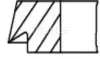 82,51 1-1,2-2 Комплект поршньових кілець AUDI A4 ALLROAD B8, A4 B8, A5, A6 C7, A7, A8 D4, Q5, TT VW AMAROK, CALIFORNIA T5 CAMPER, CALIFORNIA T6 CAMPER, MULTIVAN T5 1.8-2.0H 10.07-07.19 Mahle (028RS101130N0) зображення 2