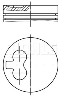 Поршень VW/Audi 1.9D/2.4D (80.01mm/+0.50) Mahle 029 82 12