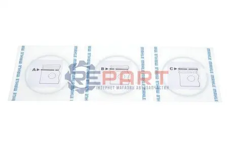 Кільця поршневі VW T5 2.0i 03-15 (83.01mm/+0.5) (1. M 1.2 Mo2. M 1.5 IW3. DSF 2.0 Cr) MAHLE 030 31 N1 Купити в Україні