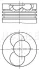 Поршень VW Caddy II 1.9 TDI 95-04 (79.51mm/STD) (3-4 циліндр) Mahle (030 41 00) зображення 2