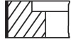 Кільця поршневі VAG 81,01 1,6-2,2 1,5x1,75x3 (вир-во Mahle) 034 74 N3