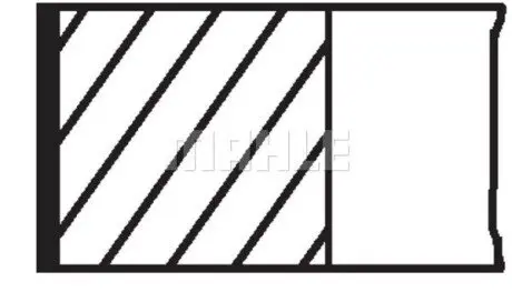 Кільця поршневі Peugeot Partner 1.4i 96-15 (75mm/STD) (1.75-2-3) Mahle 039 64 N0 Купити в Україні
