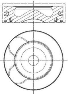 Поршень Citroen C5 III/Peugeot 508 2.2 HDi 10- (85.00mm/STD) MAHLE 039 PI 00128 000 (фото 1)