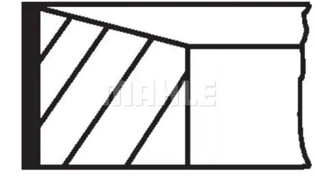Кільця поршневі Mahle 039 RS 00117 0N0