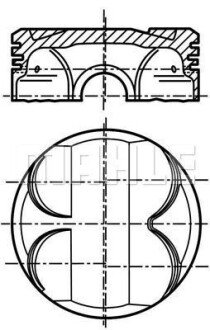 Поршень двигуна MAHLE 081 PI 00101 000 (фото 1)