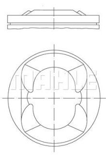 Поршень двигуна MAHLE 081 PI 00110 000 (фото 1)