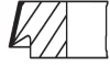 Кольца поршневые BMW 3 (F30, F35, F80)/5 (G30, F90) 3,0i (B58) 16-20 (82.00mm/STD) (1.2-1.5-2) Mahle (081 RS 00129 0N0) изображение 2